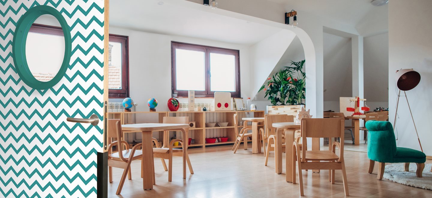 Les établissements Petite Enfance en toute sécurité avec la porte anti-pince doigts JELD-WEN